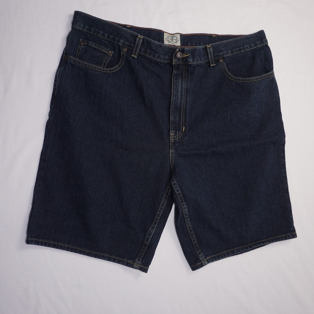 St. John's Bay Size 40 Dark Wash Cotton Denim Shorts Classic Fit